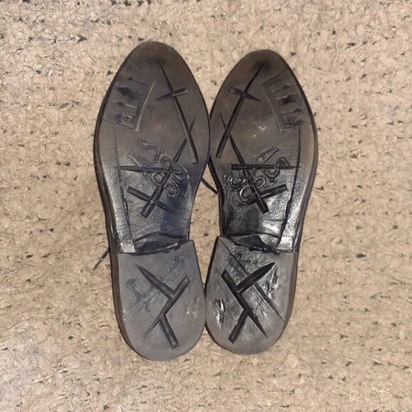 A.S. 98 Oxfords-Black Leather Lace Up-Pointed Toe-Size 37-Excellent - Picture 8 of 9